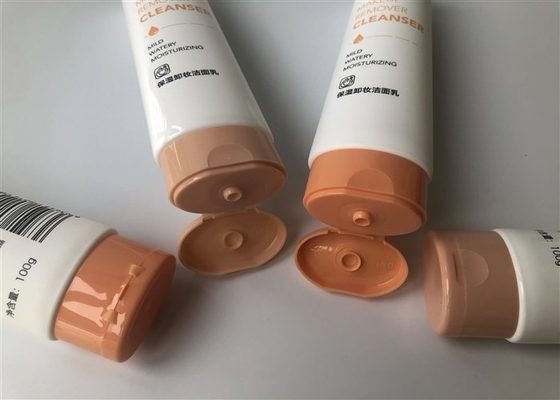 Tjoy Makeup Remover Cleanser Plastic Lotion Tubes With Elliptical Cap 100g