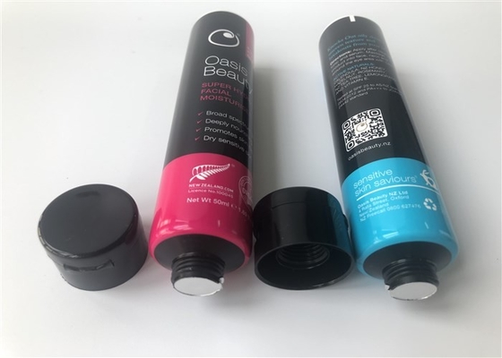 Milk White Plastic Lotion Tubes Oasis Beauty Series 50ml 3 Color Offset Screen Printing