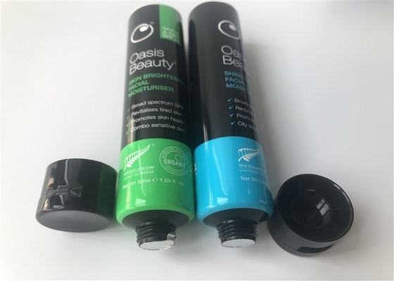 Milk White Plastic Lotion Tubes Oasis Beauty Series 50ml 3 Color Offset Screen Printing
