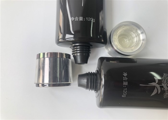 120g Black Oval Body Lotion Packaging Diameter 145mm 3c Offset Screen Printing