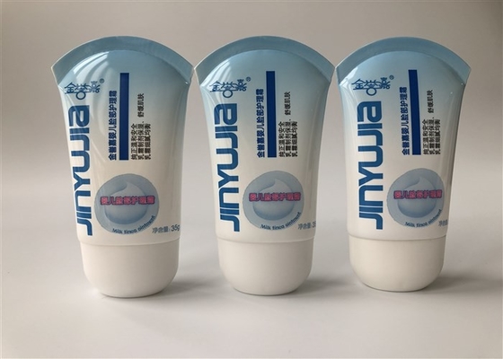 Lotion Tube Packaging Baby Facial Care Cream 35g Milk Oval Gradient Color 4c Offset Printing