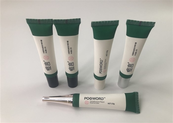 plastic cosmetic tube 15g white essence cream tube  matt tube sk-two cao 1c offset and 2c silk printing