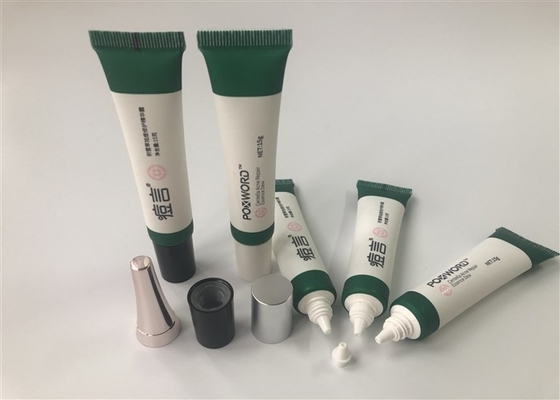 plastic cosmetic tube 15g white essence cream tube  matt tube sk-two cao 1c offset and 2c silk printing