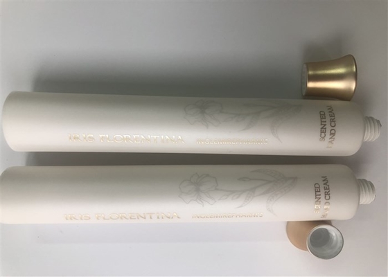 Rice white pearl light 5 layer SCENTED HAND CREAM 1 color silk screen printing hot stamping sub-gold with cap type cover