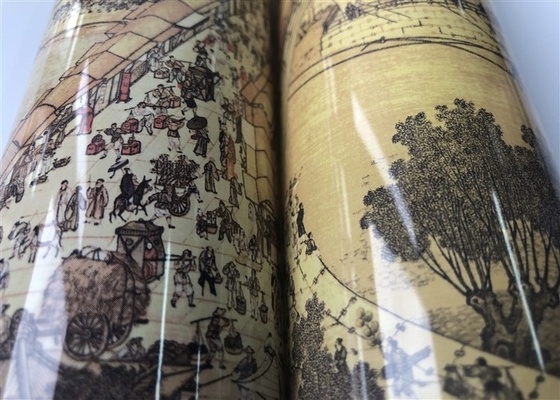 Pipe diameter 55 mm milk white tube Qingming Shanghe Figure 8 color offset printing 1 color silk screen