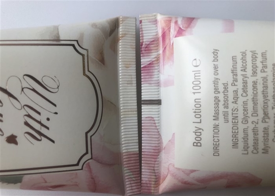 100g Empty Cosmetic Tubes Cream With Labeling End Sealed With High Screw On Cap