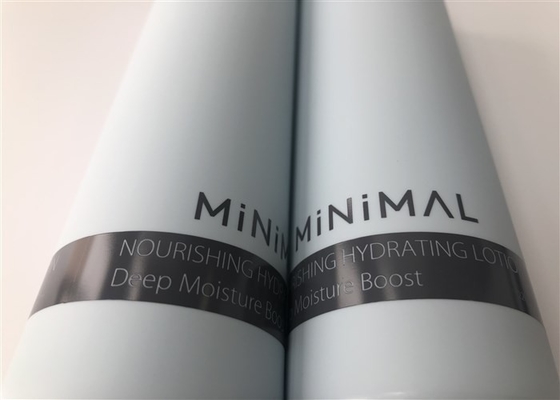 Light Blue Color Empty Cosmetic Packaging Co-Extruded Minmal Matt Silk Screen Printing