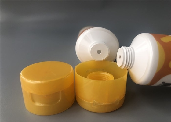 Janet Ayurveda Empty Cosmetic Tubes With Flip Top Cap 75ml Yellow Color