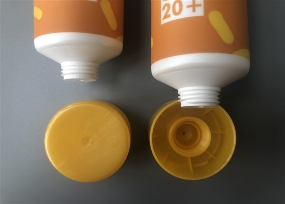 Janet Ayurveda Empty Cosmetic Tubes With Flip Top Cap 75ml Yellow Color