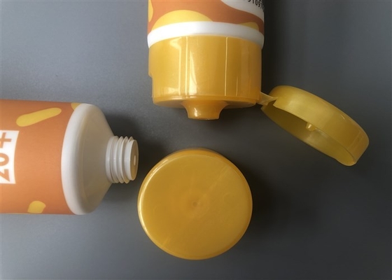 Janet Ayurveda Empty Cosmetic Tubes With Flip Top Cap 75ml Yellow Color