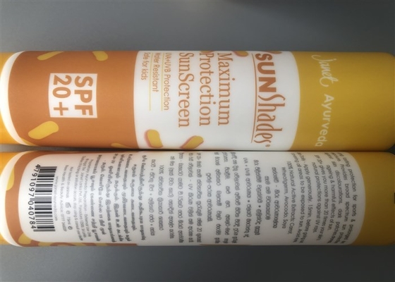 Janet Ayurveda Empty Cosmetic Tubes With Flip Top Cap 75ml Yellow Color