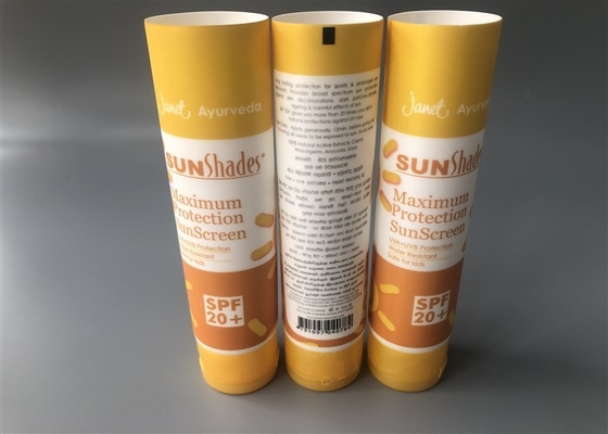 Janet Ayurveda Empty Cosmetic Tubes With Flip Top Cap 75ml Yellow Color