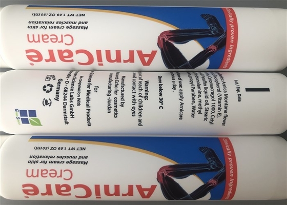 50ml Cosmetic Tube Containers 6c Offset Print With Matt And White Screw Cap Dia 30mm