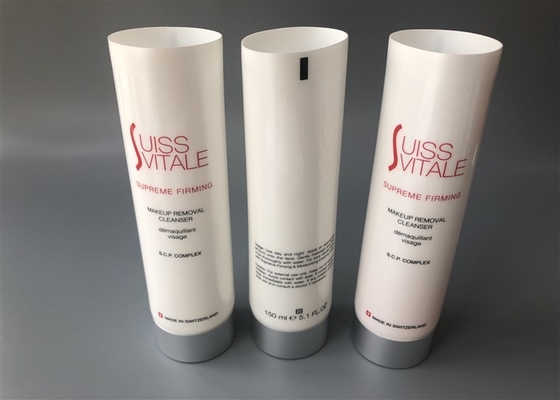 45mm 5 Layer Plastic Cosmetic Tubes 2c Screen Printing With Aluminum Cap 150ml