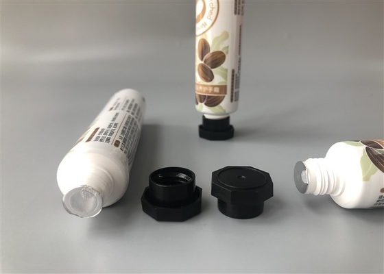 Aluminum Plastic Tube 25mm Shea Butter Hand Cream Glossy With Octagonal Cap 30g