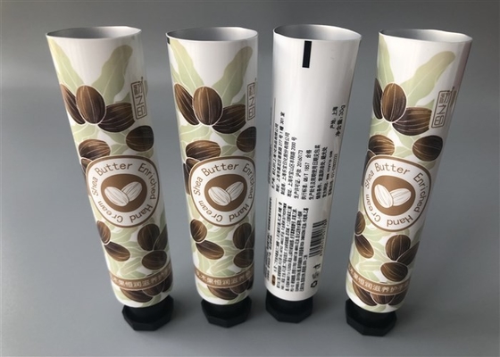 Aluminum Plastic Tube 25mm Shea Butter Hand Cream Glossy With Octagonal Cap 30g