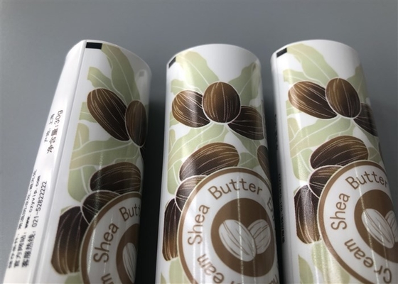 Aluminum Plastic Tube 25mm Shea Butter Hand Cream Glossy With Octagonal Cap 30g