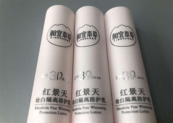 Pearlescent Plastic Lotion Tubes 5 Layer INOHERB Rhodiola Fine Whitening Protection 7g