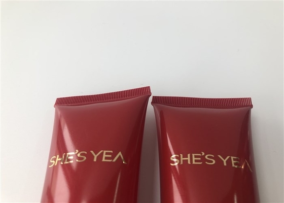 Big Red Pearl 100ml Plastic Lotion Tubes Rose Moisturizing Face Wash 1c Silk Screen