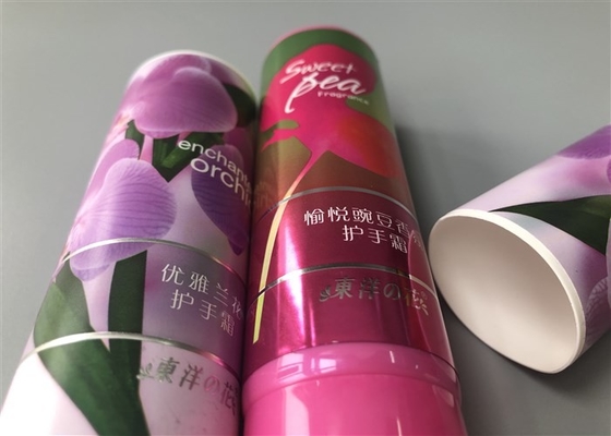 Toyo Flower Plastic Cream Tubes  Labeling Hot Stamping Silver With Flip Top Cap 50g