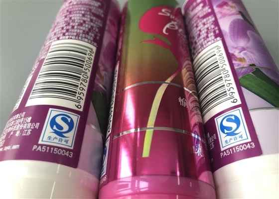 Toyo Flower Plastic Cream Tubes  Labeling Hot Stamping Silver With Flip Top Cap 50g