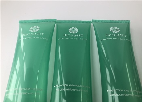 Oval Transparent Empty Cosmetic Tubes Sealed With Matt Double Cover Screw On Cap