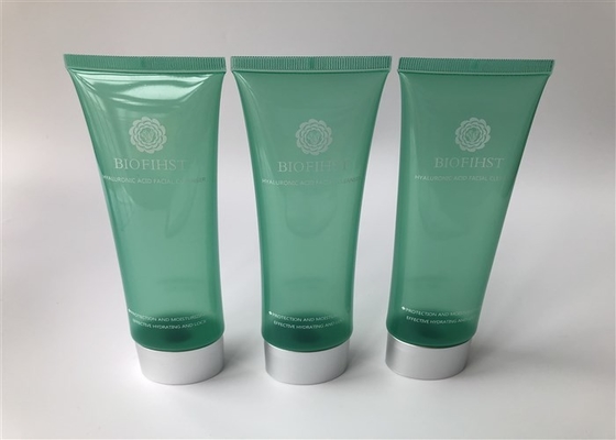 Oval Transparent Empty Cosmetic Tubes Sealed With Matt Double Cover Screw On Cap