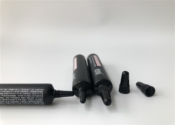 Matt Black Cosmetic Tube Packaging Moisturiser BB Cream With Needle Nose Cap