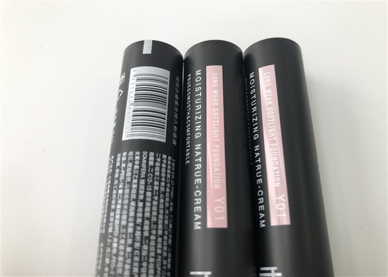 Matt Black Cosmetic Tube Packaging Moisturiser BB Cream With Needle Nose Cap