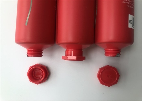 Milk White Red Full Version Of Rose Empty Lotion Tubes With Octagonal Cap