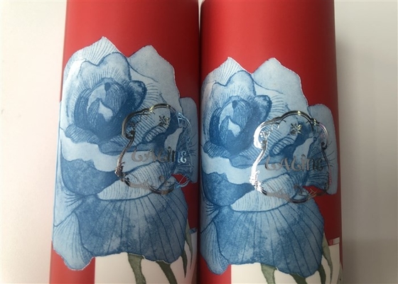 Milk White Red Full Version Of Rose Empty Lotion Tubes With Octagonal Cap