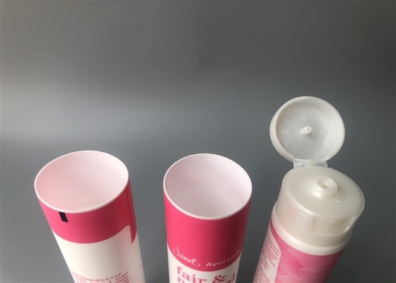 Fair Natural Milk White Empty Cosmetic Tubes With Flip Top Cap 50ml