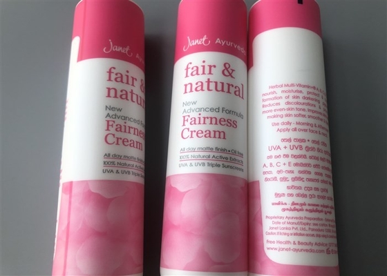 Fair Natural Milk White Empty Cosmetic Tubes With Flip Top Cap 50ml
