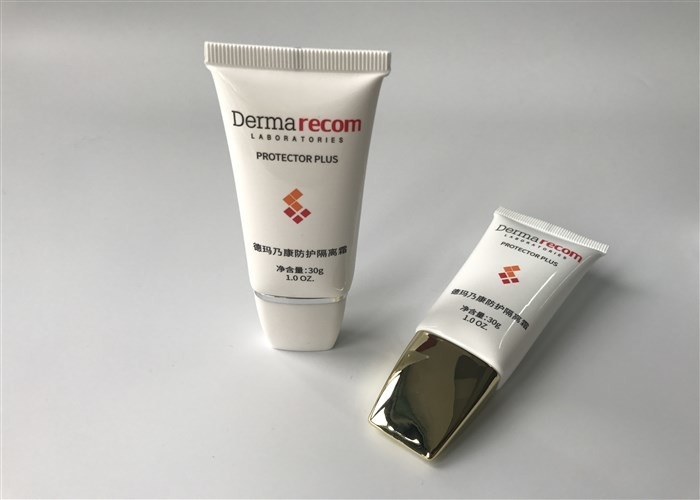 Derma Recom Plastic Cosmetic Tubes 3c Silk Screen Printing With Duck Muzzle Cap