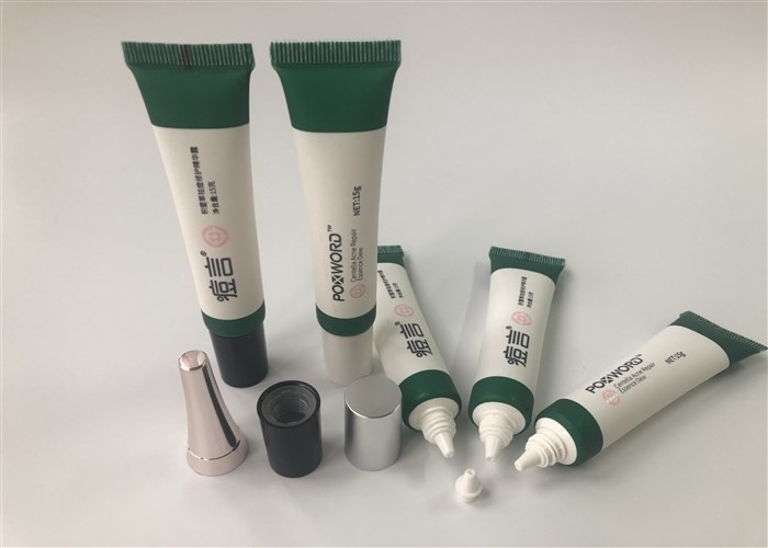 plastic cosmetic tube 15g white essence cream tube  matt tube sk-two cao 1c offset and 2c silk printing