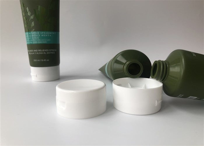 Suger Scrub Lotion Bottle Packaging Silk Printing Diameter 50mm With Flip Top Cap