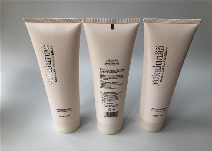 Essence Gel Face And Body Skin Plastic Cream Tubes With Pearl Flip Top Cap 300g