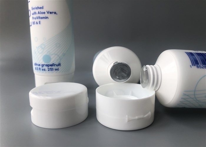 TRI SWIM Milk White Empty Ointment Tubes , Flip Top Cap Lotion Tubes Bulk 251ml
